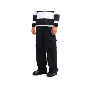 CORDUROY WORK PANTS - BLACK