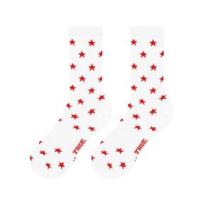 RED STARS SOCKS - WHITE