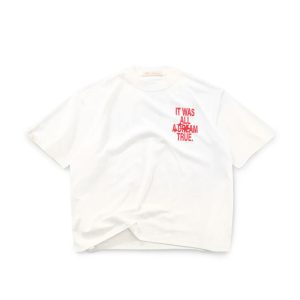 DREAMS BOXY TEE - CREAM