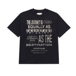 TRAVELLED JOURNEY TEE-BLACK