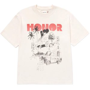 BLOCK PARTY T-SHIRT - BONE