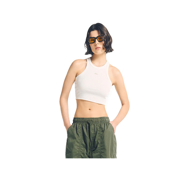 SIGNATURE RIBBED CROP TANK - W