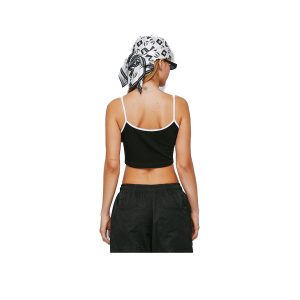 Alternative view of LOUNGE CROPPED TANK TOP - BLAC