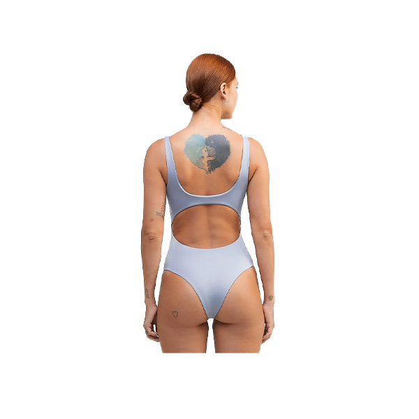 CUT-OUT BODYSUIT - LIGHT GREY - Imagen 2