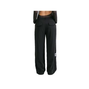 WIDE LEG TROUSERS - BLACK - Imagen 2