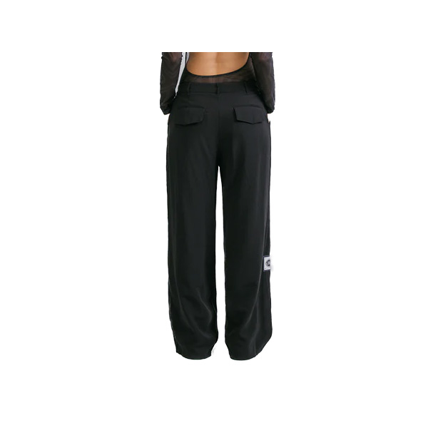 WIDE LEG TROUSERS - BLACK - Imagen 2