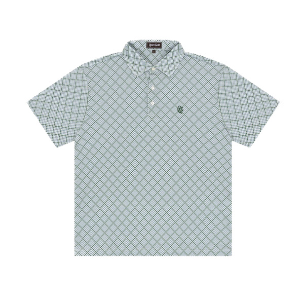 MONOGRAM HOUNDSTOOTH POLO